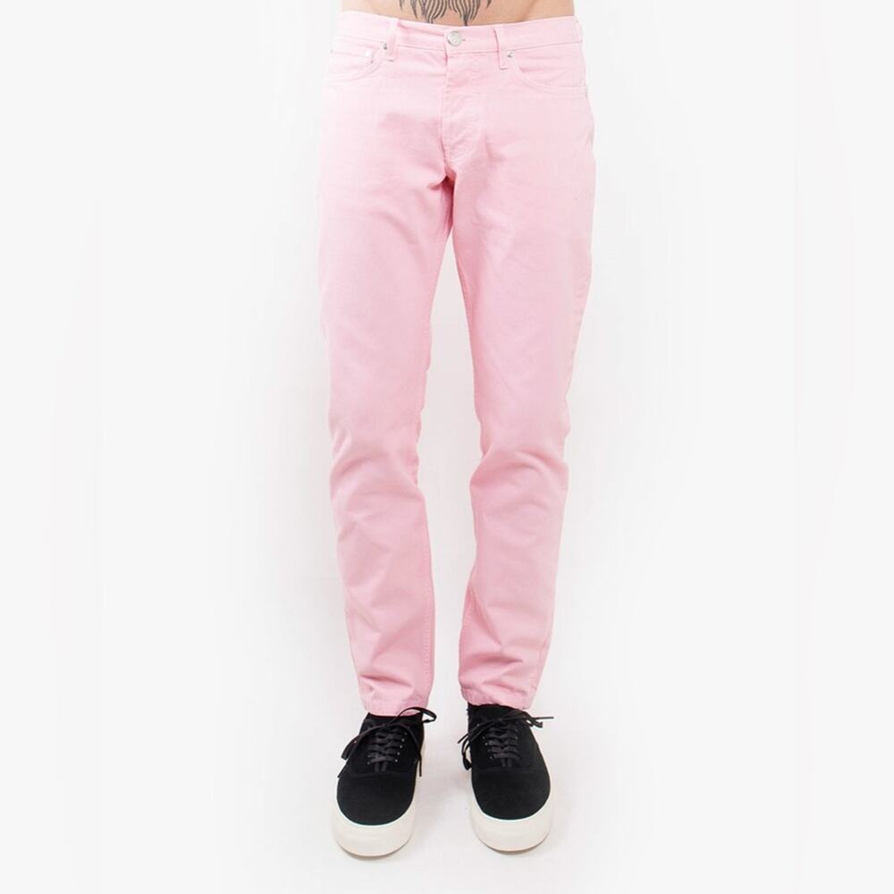 Soulland NEW Men's PINK Erik Denim Jeans - Regular Fit - Button Flu Size 33 x 28